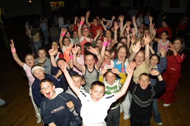 Celebrating Jamie Lamberton's 13th birthday party in 2003 at Creggan Community Centre.