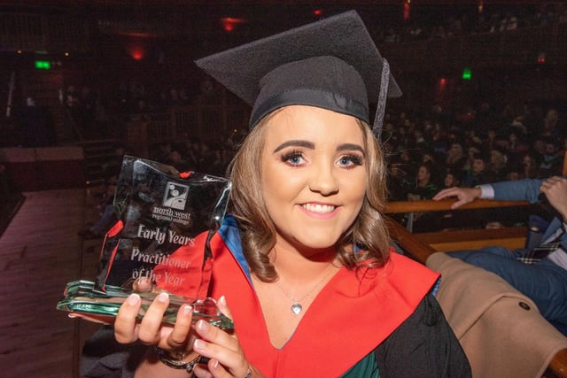 Niamh Keogh from Clonmany was presented with The Award for The Higher National Diploma in Early Childhood Studies Student Showing Outstanding Contribution to Early Years’ Care and Education at NWRC’s Higher Education Graduation Ceremony.