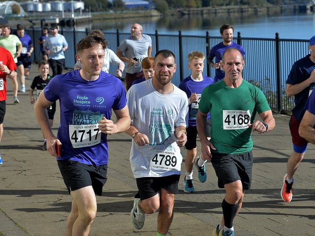 Participants at the annual Foyle Hospice Run/Walk. Photo: George Sweeney
