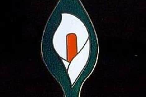 An Easter Lily pin.