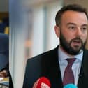 Ian Paisley (left) and Colum Eastwood (right).
