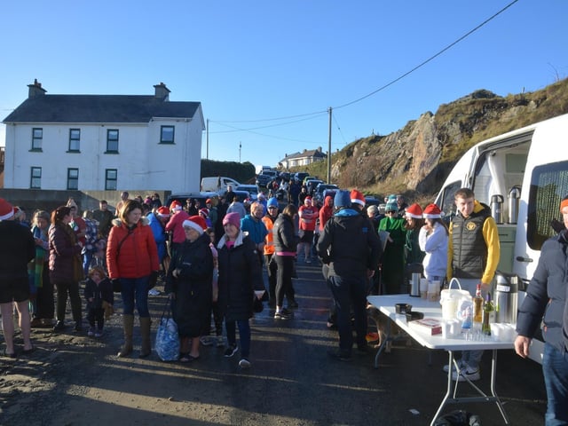 Malin Head St Stephen's Day Swim in aid of Malin Head Community Association Ltd and Ronald McDonald House. Pictures: Malin Head Community on Facebook:Malin Head St Stephen's Day Swim