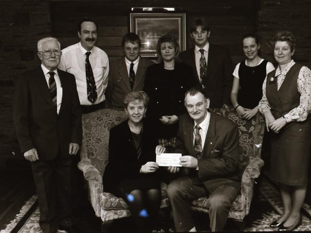 Foyle Hospice cheque presentations.