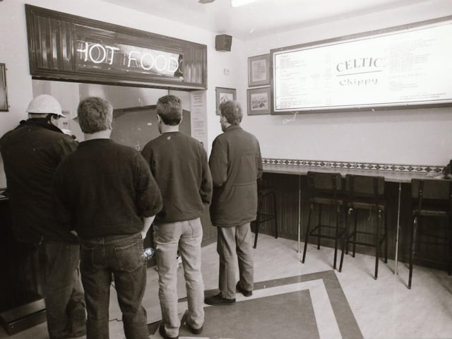 At the Celtic Chippy.
