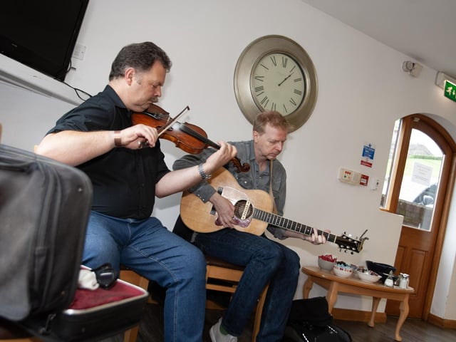 Musical entertainment at Friday's Féile 23 House in the Wells Barbecue.