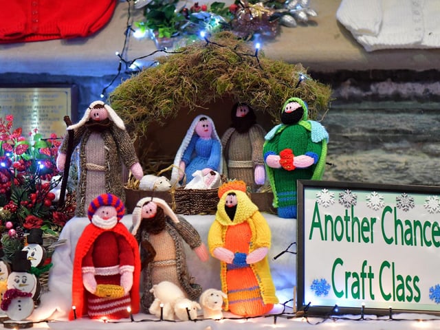 The exuberant Christmas display in St Columb’s Cathedral marking the Christmas Festival. Photo: George Sweeney