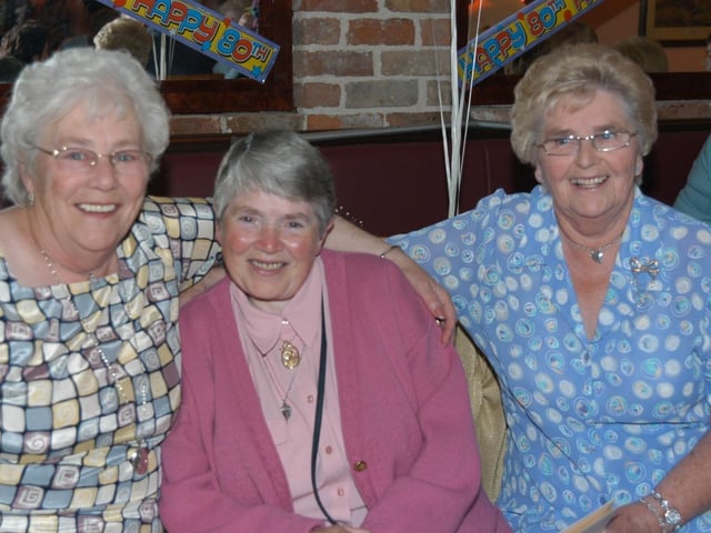 May Donnelly celebrating with friends and family.