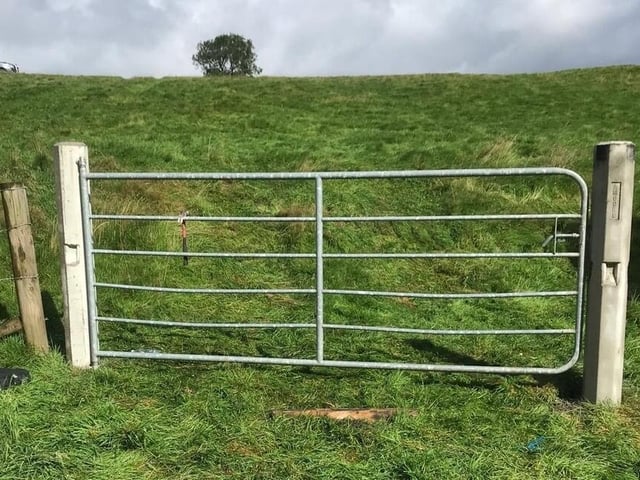 Livestock gates were installed as part of the project.