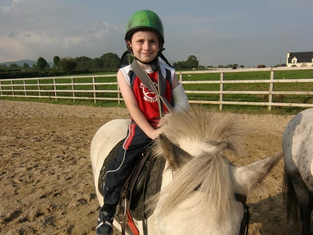 Matthew Horner celebrating his birthday by playing cowboy.