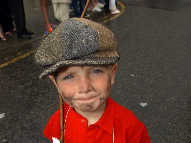 Kevin Vaughan dressed as the Artful Dodger for Buncrana Music Festival.