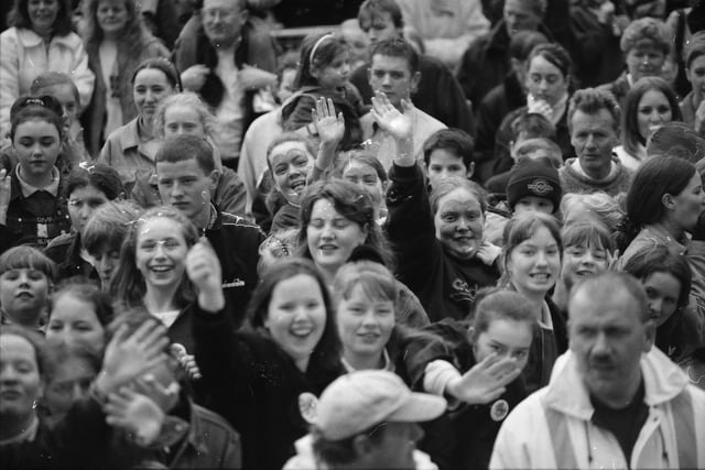 Among the large attendance at the St. Patrick's Day festivities in Derry in 1998.