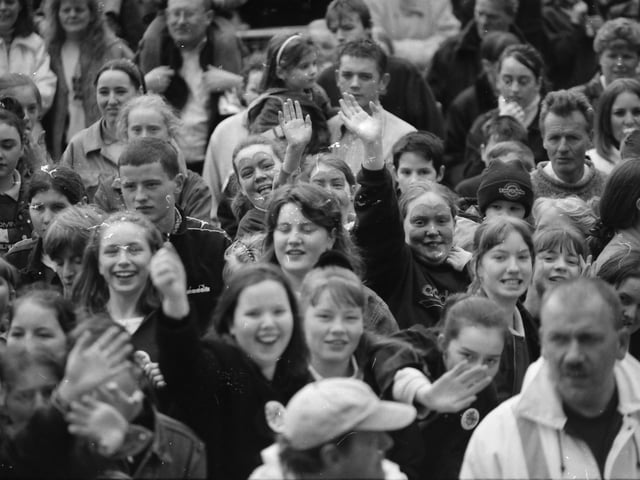 Among the large attendance at the St. Patrick's Day festivities in Derry in 1998.