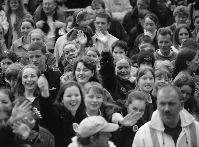 Among the large attendance at the St. Patrick's Day festivities in Derry in 1998.