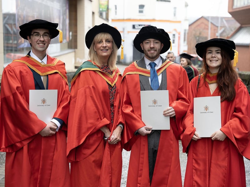 Winter graduations in Derry.
