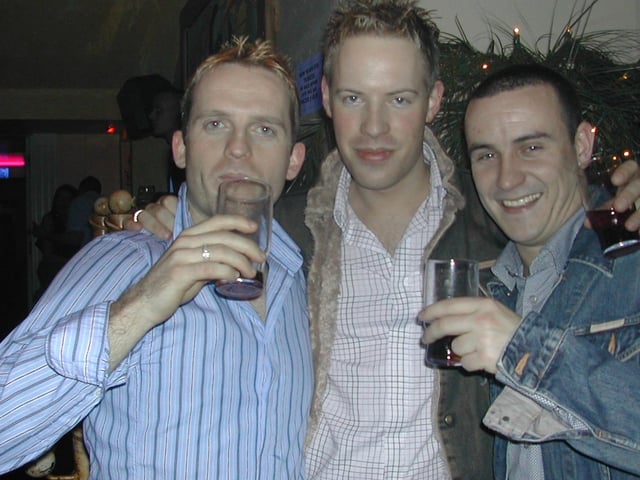A night out at Café Roc / Earth in Derry in January 2003.