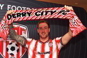 Derry City’s new signing Kevin Holt.  Photograph: George Sweeney