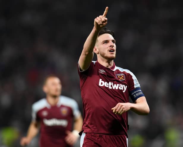 West Ham United's Declan Rice. (Photo by Claudio Villa/Getty Images)