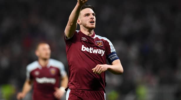 West Ham United's Declan Rice. (Photo by Claudio Villa/Getty Images)
