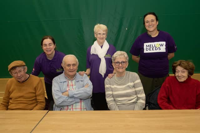 Group pictured enjoying the Mellow Deeds Choir performance at the City of Derry International Choir Festival in Creggan on Friday morning.
