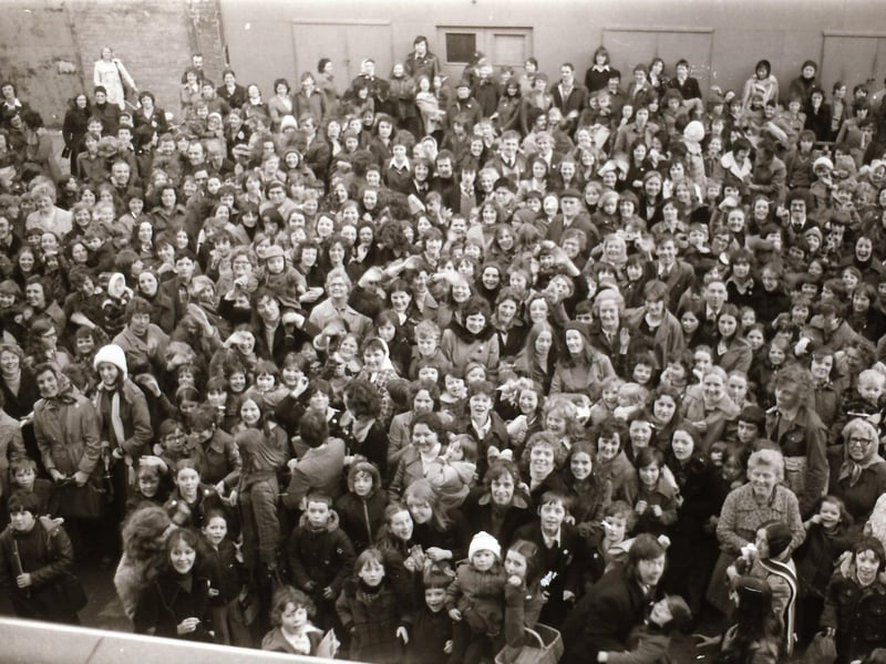Huge crowds in Derry for the Christmas celebrations.