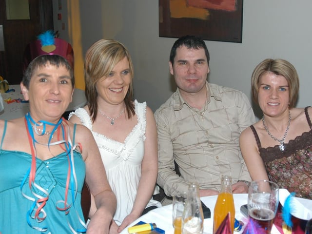 Ringing in the New Year at the New Year's Eve Party in the Tower Hotel on December 31 2004.