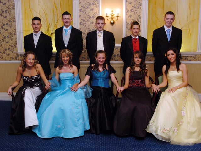 Seated from left, are Danielle Ramsey, Jenna Doherty, Caylee McCallion, Danielle Campbell and Rebecca Durnin. Standing from left, are Padraig Burke, Chris McGilloway, Emmett Coyle, Gary O'Donnell and Christoper Doherty. (1110A01)