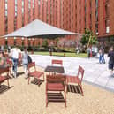 A view from the proposed internal courtyard. Image provided by Like Architects