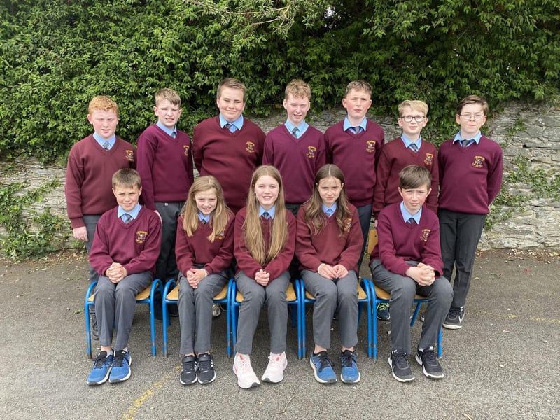Pupils from St. Columb's National School in Moville.
