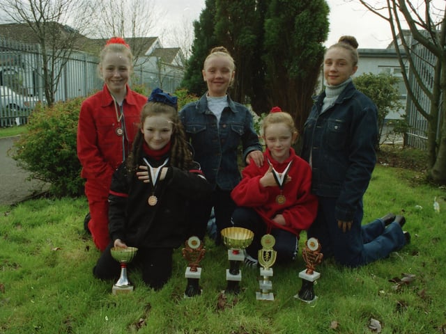 Long Tower disco dancers with a haul of medals.