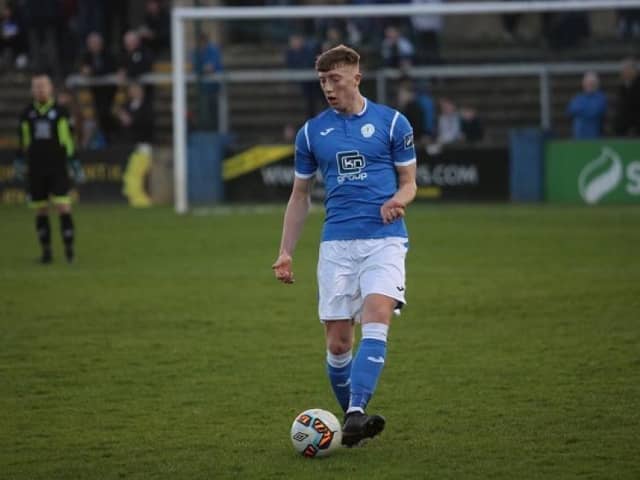 ​Defender Sam Todd, in action for Finn Harps, is close to completing a move back to the Brandywell.