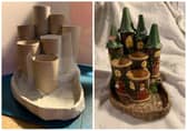 From this on the left to the beautiful fairy house on the right.
