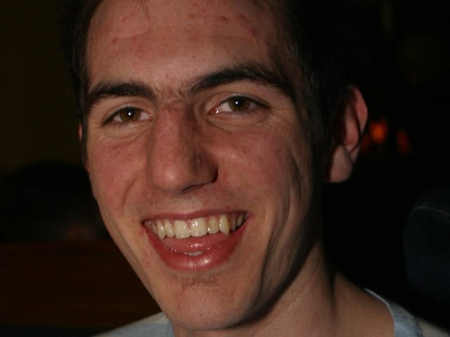 Party celebrations back in 2004: Jim Kennedy.