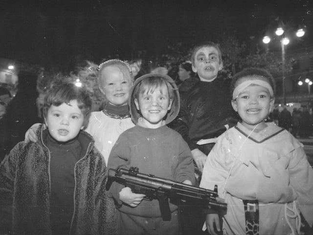 Derry folk all dressed up and partying like it was 1999 on Hallowe'en.