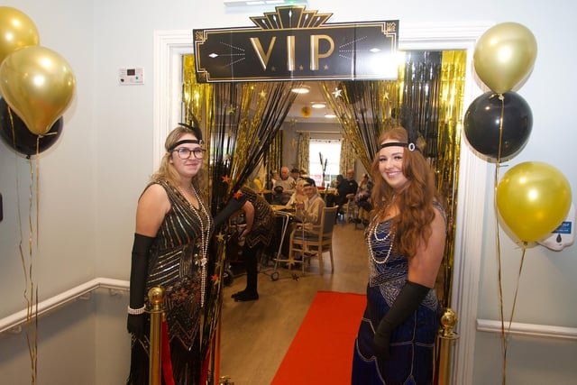 Staff pictured at a 1920s themed party at Oakleaves Care Centre on Friday last.