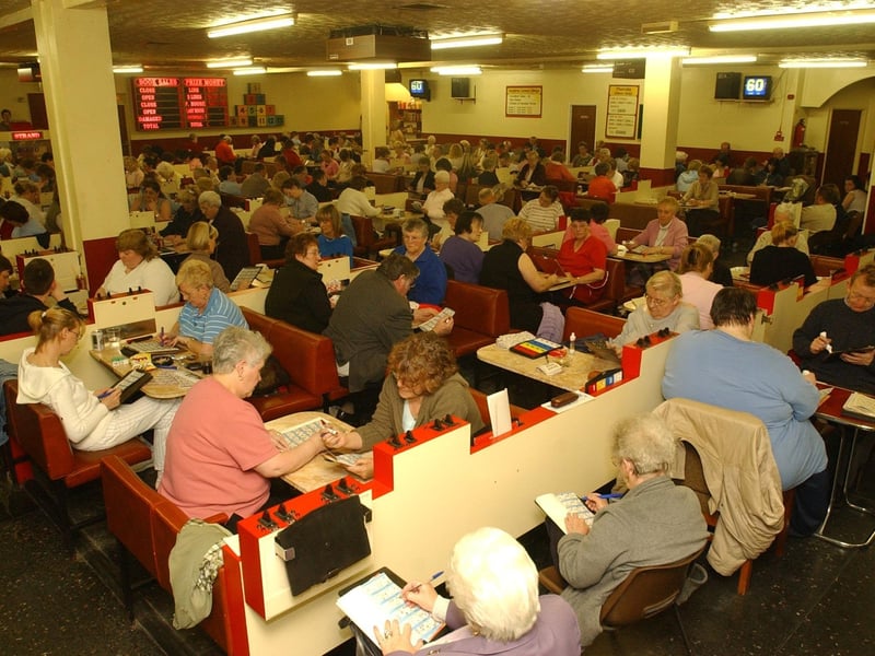 Strand Bingo. (2604PG24):Enjoying the craic at Strand Bingo back in April 2004.
