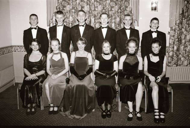 Pictured are students gathered for the Clondermot High School Formal back in the winter of 1995.