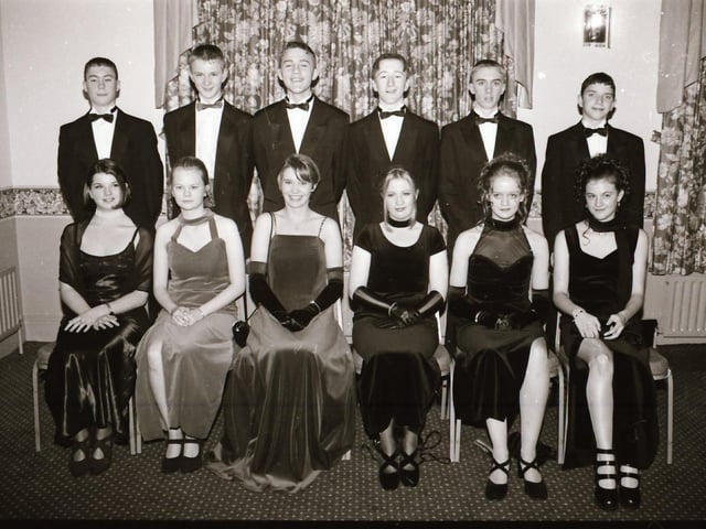 Pictured are students gathered for the Clondermot High School Formal back in the winter of 1995.