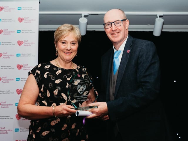 Supporting Our Services Champion Award winner, Mavis McFarland.