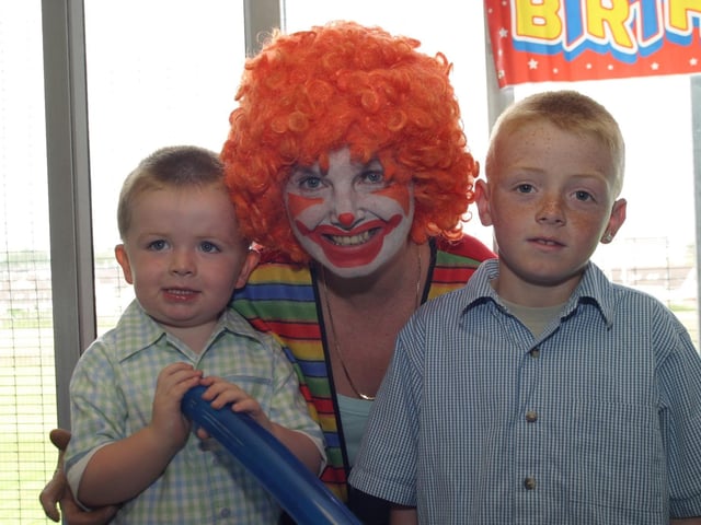 Sean Harkin's birthday with a clown!