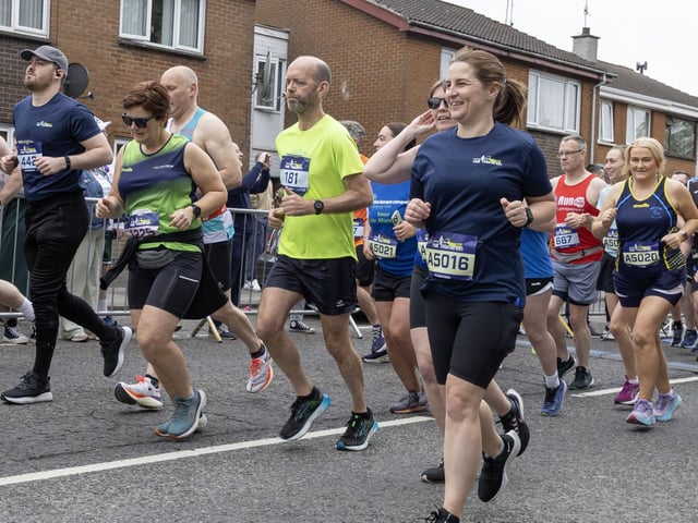 One of the 'Fit 4 Anything' runners at the Half Marathon. (Photo: North West Newspix)