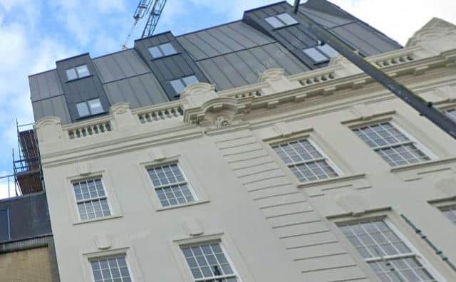 The rooftop extension.