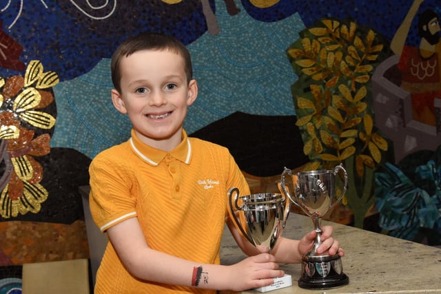 Jack Moore who won the Hugh Hegarty Cup.