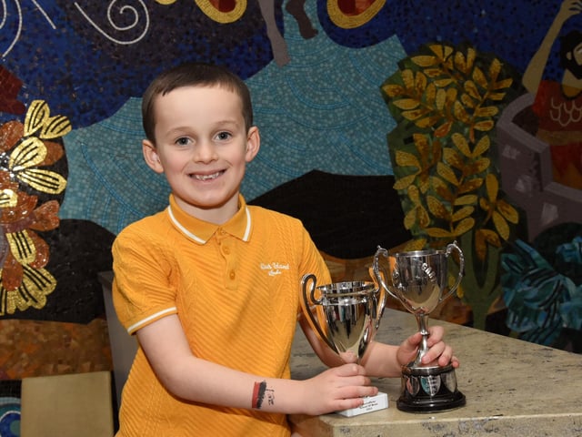 Jack Moore who won the Hugh Hegarty Cup.