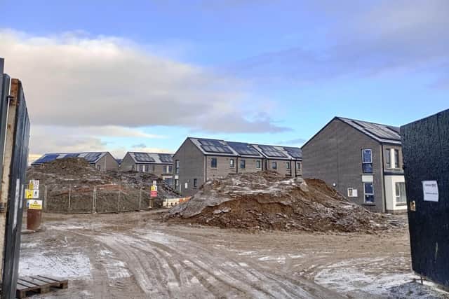 New social homes under construction off Buncrana Road in the Templemore area of Derry.