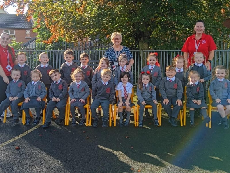 Mrs Paula McGrellis' P1 class, Holy Family Primary and Nursery School.
