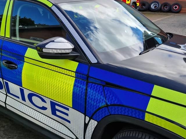 The Police Service of Northern Ireland car.