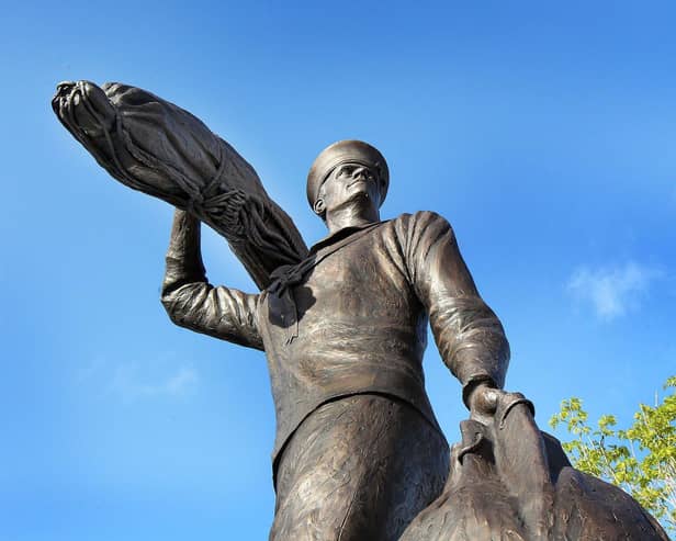 The 'International Sailor' statue at Ebrington.