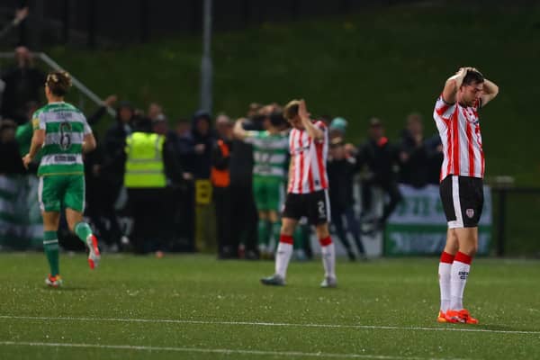 It was a disastrous night for Derry City as Shamrock Rovers romped to victory at Brandywell.