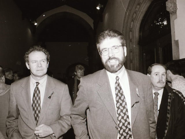 Scenes from the Bloody Sunday commemorative events in Derry in January 1996.