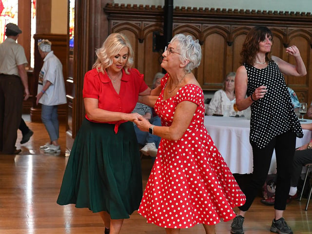 Jiving at the Mayor’s Tea Dance with the Jive Aces. Photo: George Sweeney